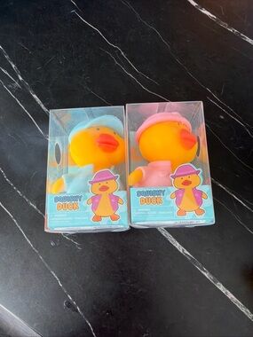 Sensory Toy - Yellow Duck with Blue or Pink Hat